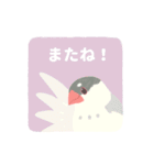 やさしい文鳥スタンプ2（個別スタンプ：32）