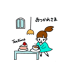 ポニーテールの娘（個別スタンプ：12）