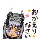 あねママの毎日使えるスタンプ★黒半妖ver.（個別スタンプ：3）