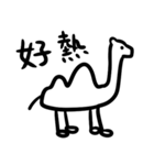 黒白生物の日常ステッカー（個別スタンプ：13）