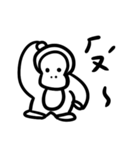 黒白生物の日常ステッカー（個別スタンプ：18）
