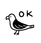 黒白生物の日常ステッカー（個別スタンプ：25）