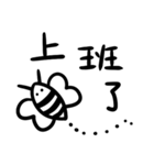 黒白生物の日常ステッカー（個別スタンプ：30）