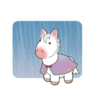白毛馬ちゃん（個別スタンプ：17）