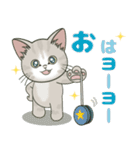 【飛び出す】ダジャレde仔猫のぽんにゃん（個別スタンプ：1）