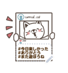 シュールねこ☆メッセージスタンプ（個別スタンプ：1）