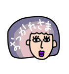 毎日使える！Colorful hair GIRL（個別スタンプ：3）