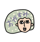 毎日使える！Colorful hair GIRL（個別スタンプ：4）