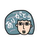 毎日使える！Colorful hair GIRL（個別スタンプ：17）