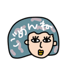 毎日使える！Colorful hair GIRL（個別スタンプ：18）