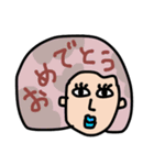 毎日使える！Colorful hair GIRL（個別スタンプ：19）