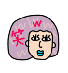 毎日使える！Colorful hair GIRL（個別スタンプ：29）