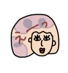 毎日使える！Colorful hair GIRL（個別スタンプ：31）