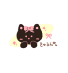 りぼん黒猫のシュシュ（個別スタンプ：25）