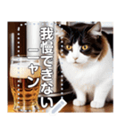 お酒と猫（ビールジョッキ）（個別スタンプ：5）