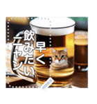 お酒と猫（ビールジョッキ）（個別スタンプ：13）