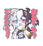 モノクロ天使くんスタンプ（個別スタンプ：7）