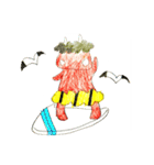 赤鬼さんスタンプ（個別スタンプ：34）