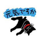 くろねこのしっぽ丸（個別スタンプ：13）