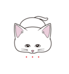 にゃんちょこりん(白猫)（個別スタンプ：8）
