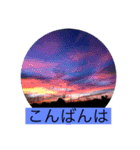 写真で「こんばんは」2 【修正版】（個別スタンプ：11）