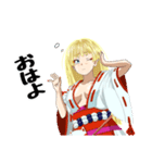 頑張る巫女お姉さん HG 10（個別スタンプ：15）