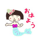 海と人魚姫かっちゃん（個別スタンプ：1）