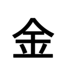 1文字スタンプ(背景透過)（個別スタンプ：28）