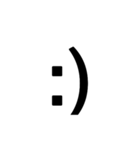 よく見る顔文字達（個別スタンプ：7）