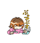 歯ブラシ持った女の子（個別スタンプ：2）