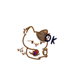 ウシっぽにゃんこ（個別スタンプ：4）