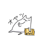 M字の猫（個別スタンプ：25）