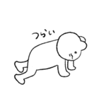 目は輝いてるのに毎日しんどいくまさん（個別スタンプ：3）