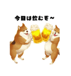 犬さんたちとビールで乾杯！（個別スタンプ：19）