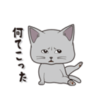 にゃんちょこりん(グレー猫)（個別スタンプ：31）