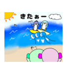 ゆるーいペンギン6 海のともだち（個別スタンプ：27）