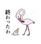 ネガティブフラミンゴとペンギンのぼやき（個別スタンプ：28）