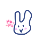 下手さがクセになる⁈イラスト・うさぎ（個別スタンプ：9）