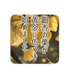 季語のある丁寧な挨拶（9～11月）（個別スタンプ：9）