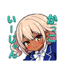 オタクに優しい黒ギャルさん（個別スタンプ：7）