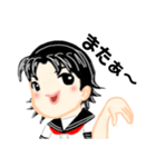 黒髪女子高生の日常（個別スタンプ：4）