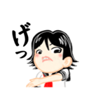 黒髪女子高生の日常（個別スタンプ：5）