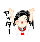 黒髪女子高生の日常（個別スタンプ：12）