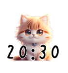 猫時計午後（個別スタンプ：20）