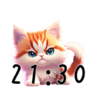 猫時計午後（個別スタンプ：22）