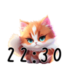 猫時計午後（個別スタンプ：24）