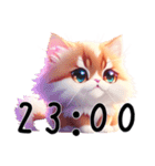 猫時計午後（個別スタンプ：25）