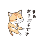 にゃんちょこりん(茶白トラ猫)（個別スタンプ：28）