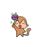 newおさる（個別スタンプ：15）