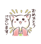 カジュアル着物ねこ2敬語（個別スタンプ：35）